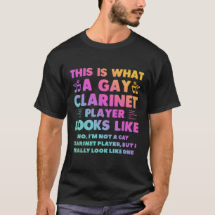 This Is What A Gay Clarinet Player Looks Like Lgbt T-Shirt