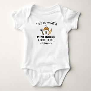 This Is What a Mini Baker Looks Like Baking Chef Baby Bodysuit