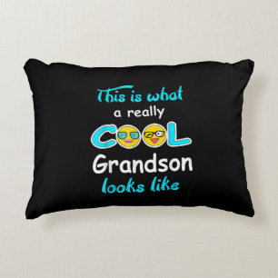 This Is What A Really Cool Grandson Looks Like Decorative Cushion