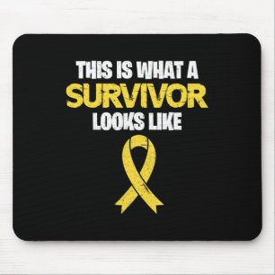 This Is What A Survivor Looks Like Childhood Cance Mouse Mat