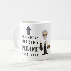 This Is What An Amazing PILOT Look Like Caricature Coffee Mug
