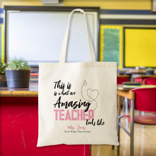 this is what an Amazing teacher looks like Tote Bag