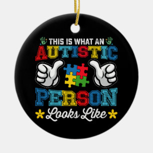 This Is What An Autistic Person Looks Like Autism Ceramic Tree Decoration