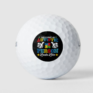 This Is What An Autistic Person Looks Like Autism Golf Balls