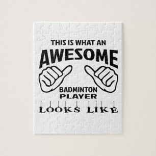 This is what an awesome Badminton player looks lik Jigsaw Puzzle