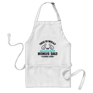This is what an awesome bonus dad looks like standard apron