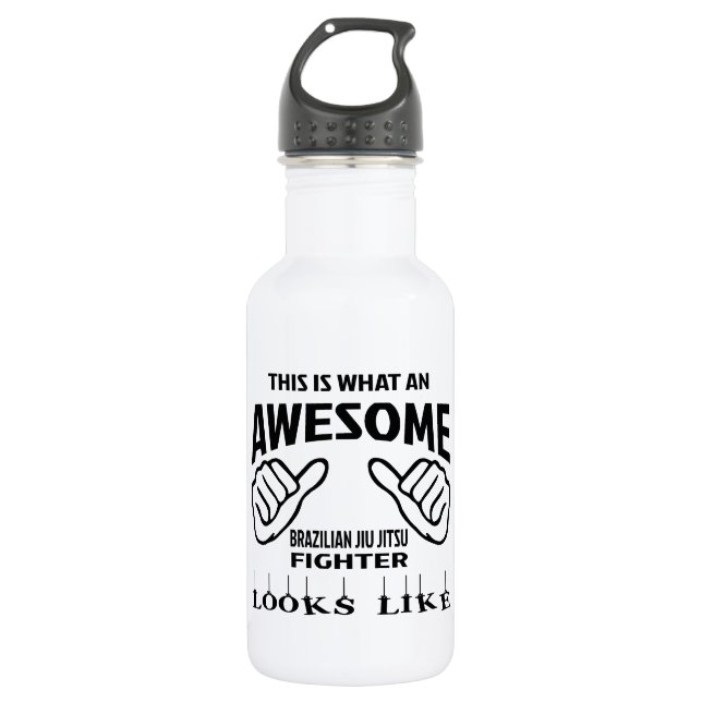 This is what an awesome Brazilian Jiu Jitsu Fighte 532 Ml Water Bottle (Front)