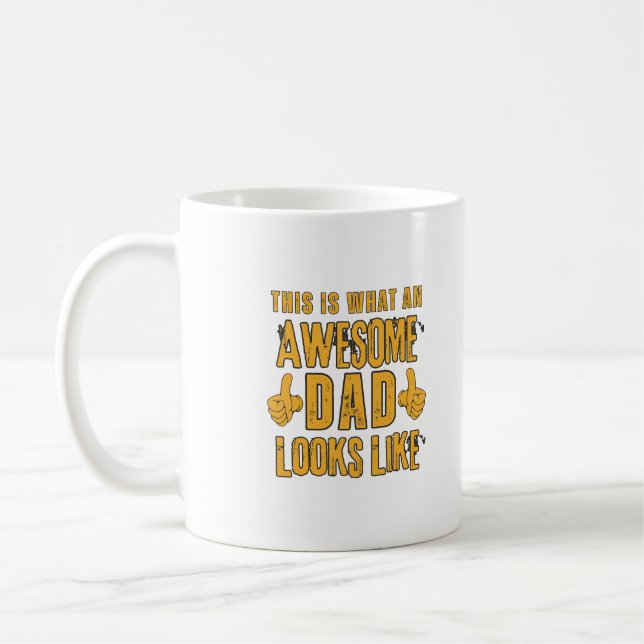 This is What an Awesome Dad Looks Like Coffee Mug (Left)