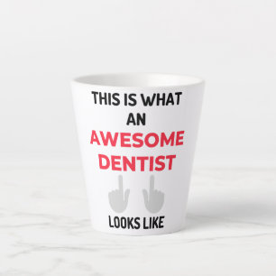 This Is What An Awesome Dentist Looks Like 2 Latte Mug