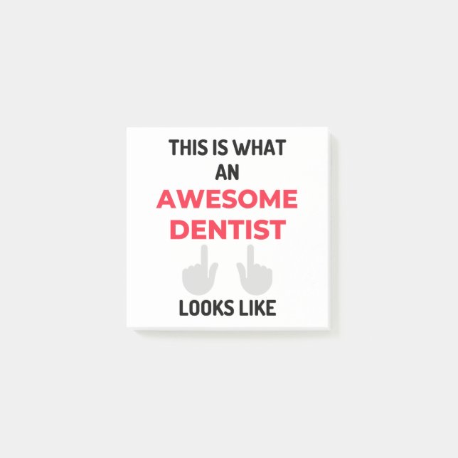 This Is What An Awesome Dentist Looks Like 2 Post-it Notes (Front)