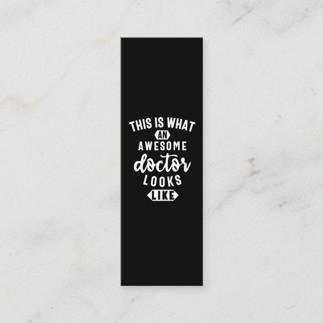 This Is What An Awesome Doctor Looks Like Loyalty Card (Front)