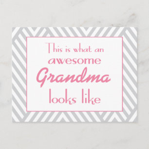 This Is What An Awesome Grandma Looks Like Postcard