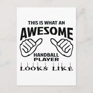 This is what an awesome Handball player looks like Postcard