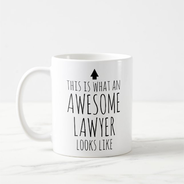 This is What an Awesome Lawyer Looks Like Coffee Mug (Left)