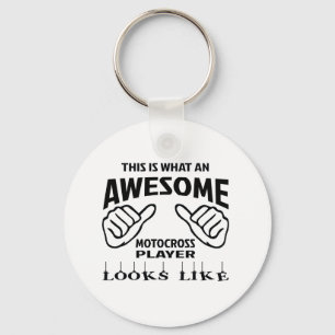 This is what an awesome Motocross player looks lik Key Ring