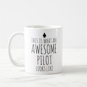 This is What an Awesome Pilot Looks Like Custom Coffee Mug