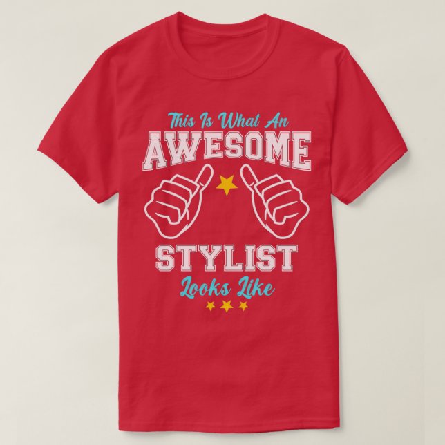 This Is What An Awesome Stylist Looks Like 1 T-Shirt (Design Front)