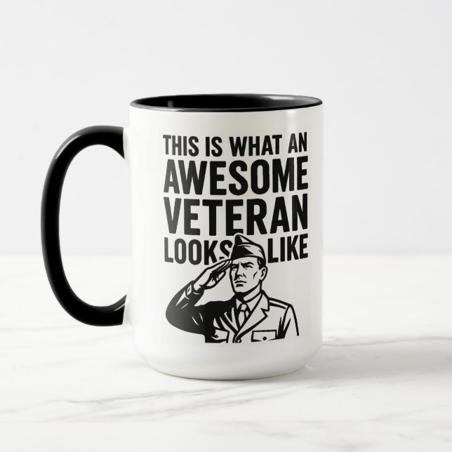 This Is What an Awesome Veteran Looks Like Mug (Left)