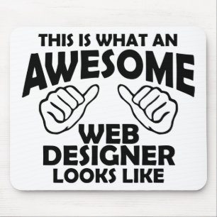 This is what an awesome web designer looks like mouse mat