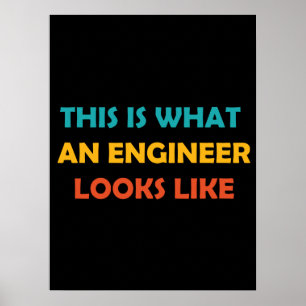 This is What an Engineer Looks Like Poster