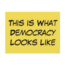 "This is What Democracy Looks Like" Political Msg.