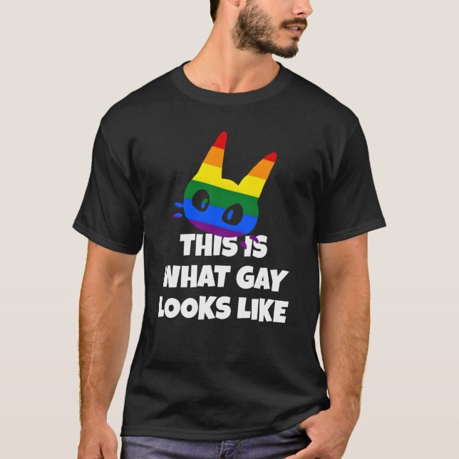 This is what gay looks like  T-Shirt (Front)