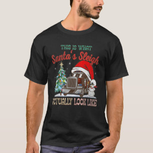 This Is What My Santa's Sleigh Firefighter Truck C T-Shirt