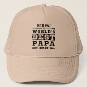 This is what the world's best papa looks like trucker hat