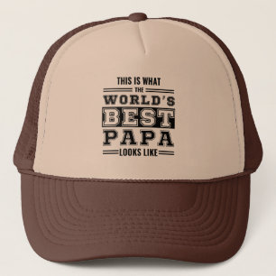 This is what the world's best papa looks like trucker hat