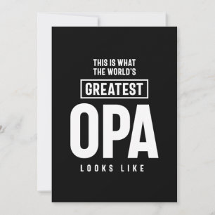 This Is What The World's Greatest Opa Looks Like Thank You Card