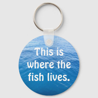 This is where the fish lives. key ring