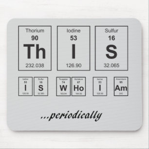 This Is Who I Am . . Periodically Mouse Mat