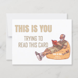 This is You Reading This Father's Day Card