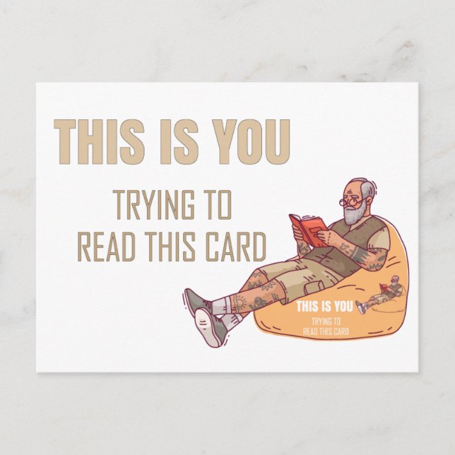 This is You Reading This Father's Day Card (Front)