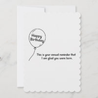 This Is Your Annual Reminder Funny Birthday