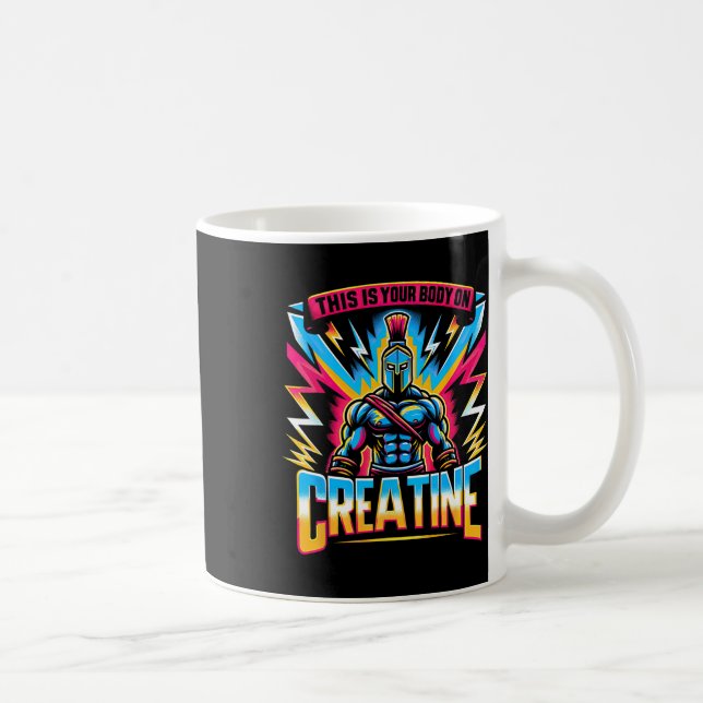 This Is Your Body On Creatine Workout Gym  Coffee Mug (Right)