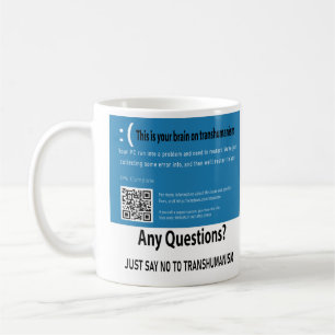 This is your brain transhumanism coffee mug