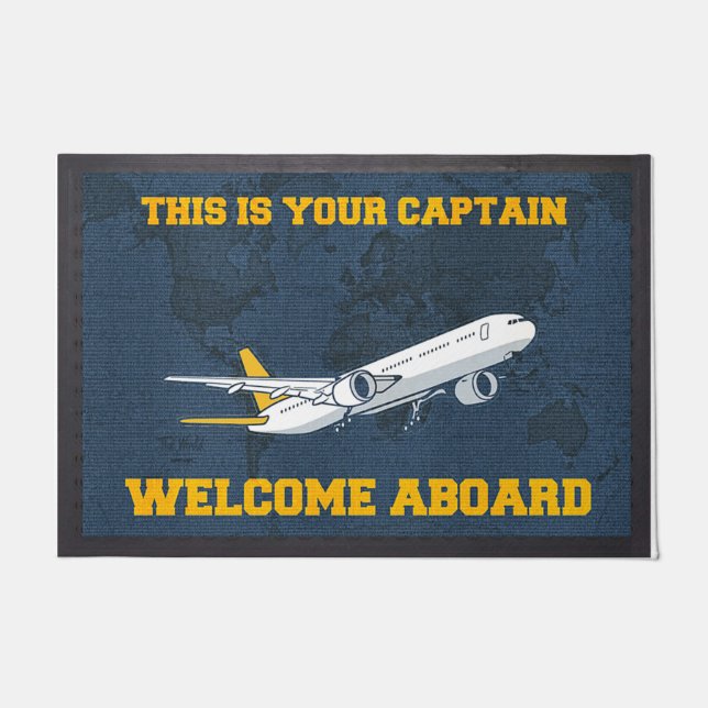 This Is Your Captain Doormat, Welcome Aboard Doormat (Front)