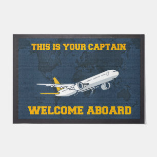 This Is Your Captain Welcome Abroad Doormat