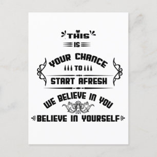 This is your chance to start FRESH inspiration  Postcard