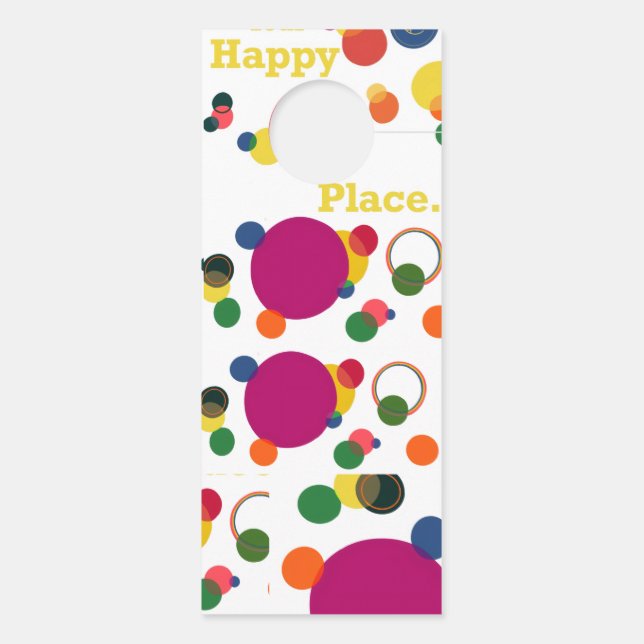 This is Your Happy Place Door Hanger (Back)
