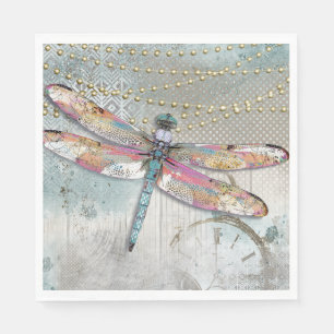 This Is Your Time Dragonfly Napkin