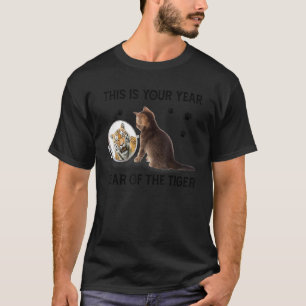 This Is Your Year 2022 Year Of The Tiger Cute Kitt T-Shirt