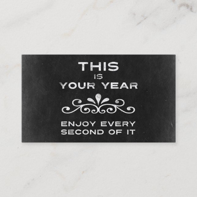 This Is Your Year Business Card (Front)