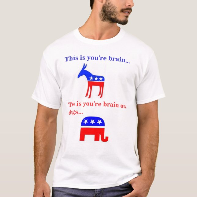 This is you're brain on drugs T-Shirt (Front)