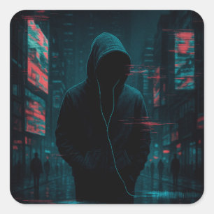 This Isn’t the Original Version - Glitchcore Art Square Sticker