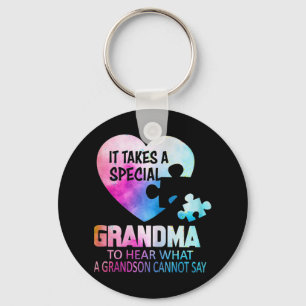 This 'It Takes a Special Grandma to Hear What a Gr Key Ring