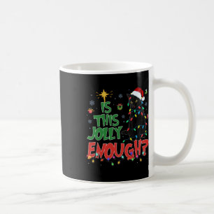 This Jolly Enough Black Cat Merry Christmas Tree L Coffee Mug