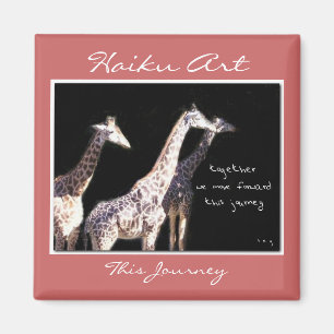 This Jouney Haiku Art Magnet