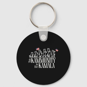 This Kammunity Is For Kamala Patriotic Cats Americ Key Ring